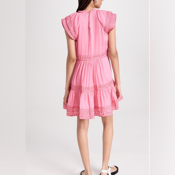 NWT Veronica Beard Keely Dress in Dark Peony Pink 4 🥰 Cotton Mini - Picture 2 of 9